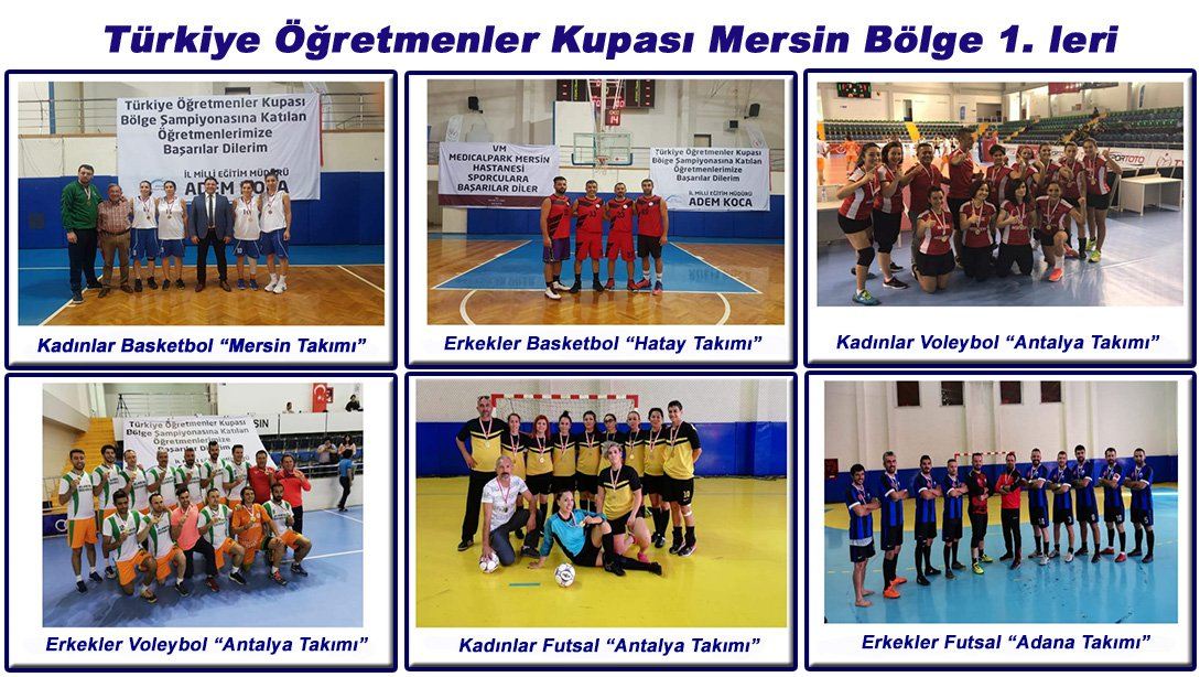Türkiye Öğretmenler Kupası Mersin Bölge 1.leri