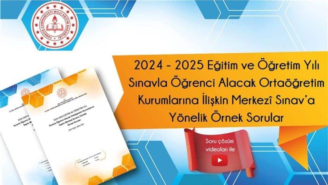 LGS MERKEZÎ SINAVINA YÖNELİK YENİ ÖRNEK SORULARI YAYIMLANDI